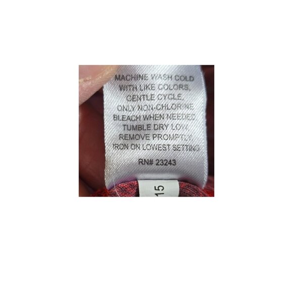 New York & Co Size Medium Dress Long Sleeves Sweater-like Pattern Red Black - Picture 8 of 8